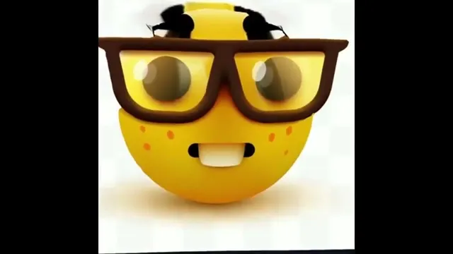 3D Nerd Emoji GIF template