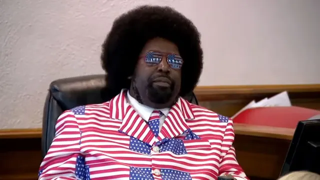 Afroman American Flag Suit meme template