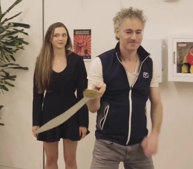 Alex Karp Sword meme template