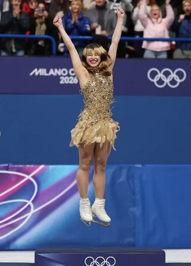 Alysa Liu Olympic Victory Celebration meme template