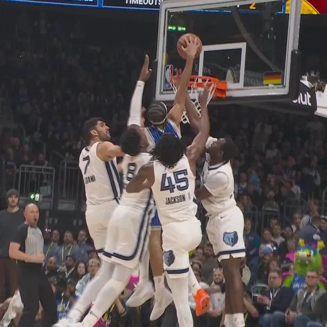 Anthony Black Dunk Over Four Grizzlies Defenders meme template