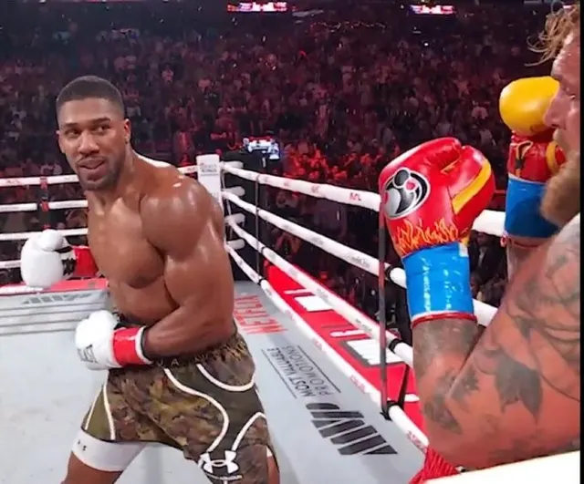 Anthony Joshua Smirks At Francis Ngannou meme template