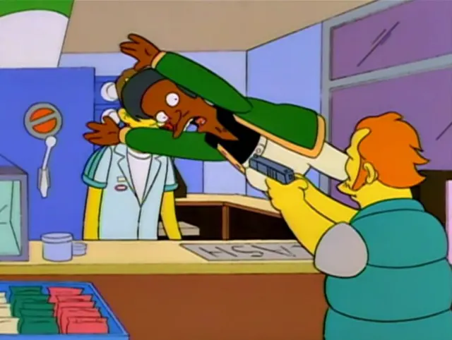 Apu Takes a Bullet meme template