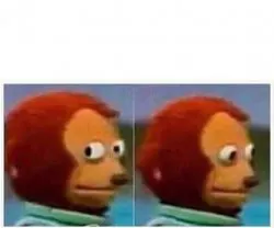 Awkward Look Monkey Puppet meme template