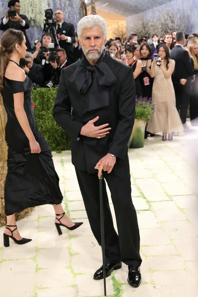 Bad Bunny Aged Up At The Met Gala meme template