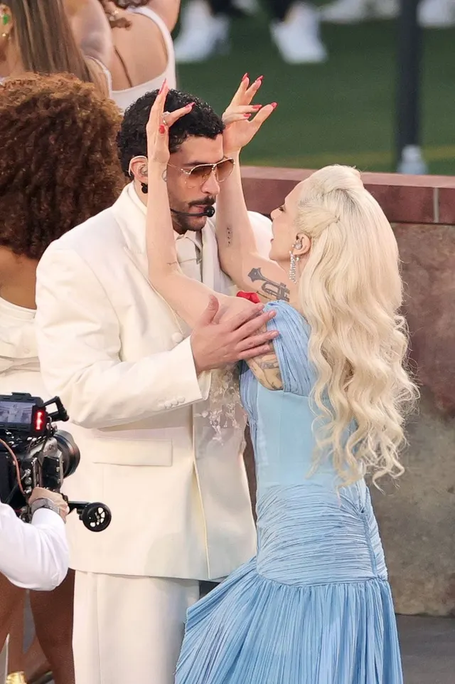 Bad Bunny And Lady Gaga Halftime Show meme template