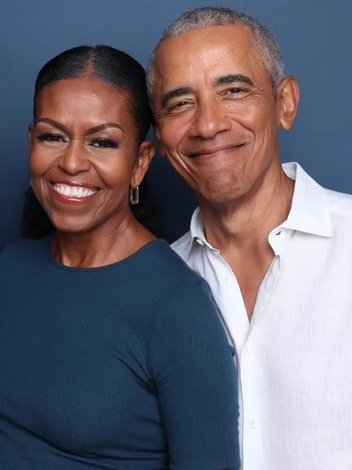 Barack And Michelle Obama Portrait meme template