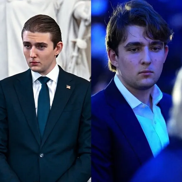 Barron Trump Before and After meme template