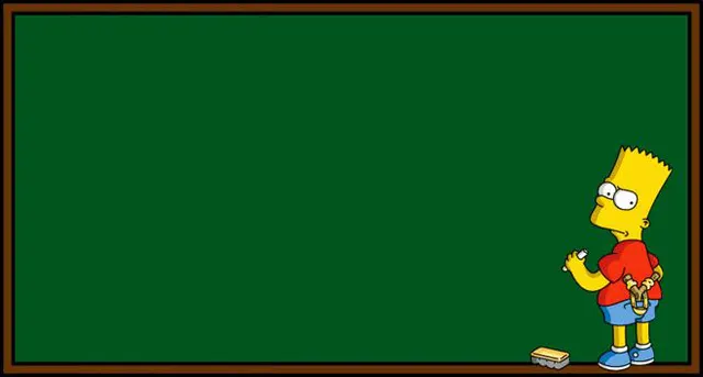 Bart Simpson Chalkboard meme template