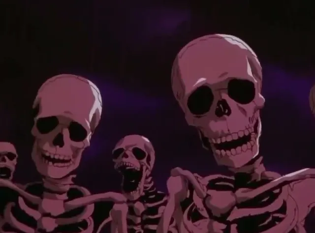 Berserk Skeletons Staring Animated GIF template