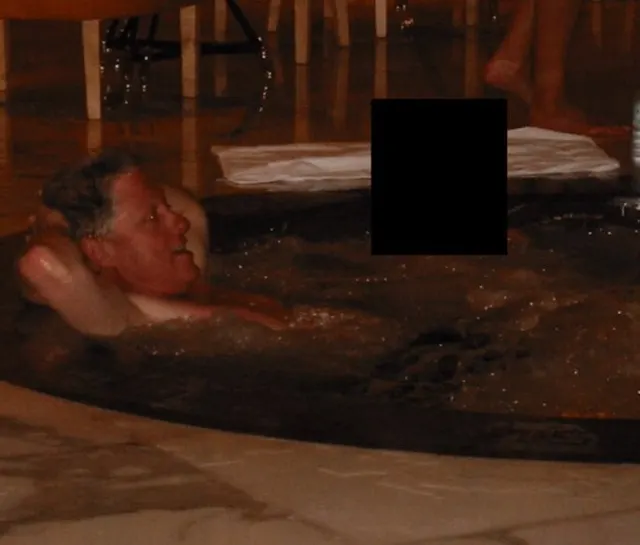 Bill Clinton In A Hot Tub meme template