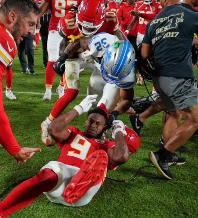 Brian Branch Smacks JuJu Smith-Schuster In The Helmet meme template