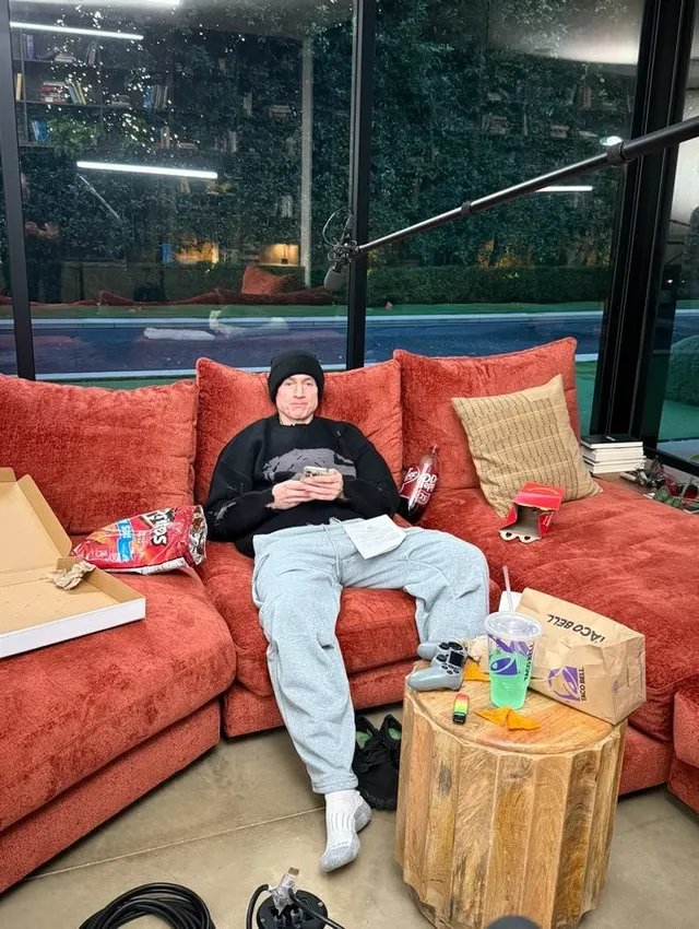 Bryan Johnson Junk Food Couch meme template