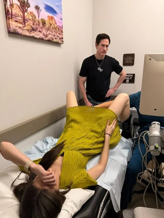 Bryan Johnson Watching An Ultrasound meme template