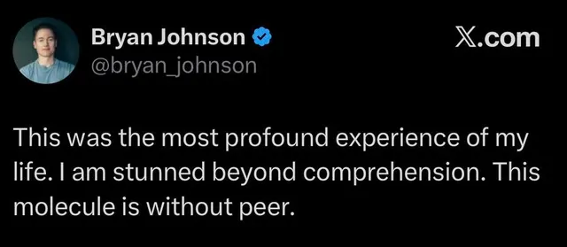 Bryan Johnson’s Most Profound Experience meme template