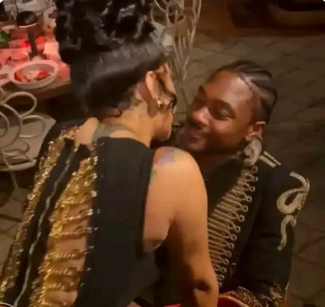 Cardi B And Stefon Diggs In Miami meme template