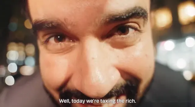 Close Mamdani taxing the rich meme template