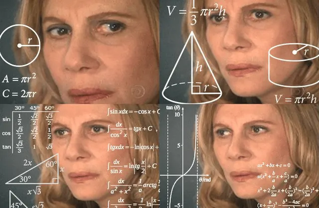 Confused Math Lady meme template