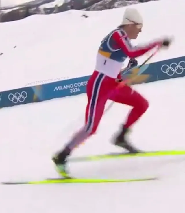 Cross-Country Skier Racing Uphill meme template