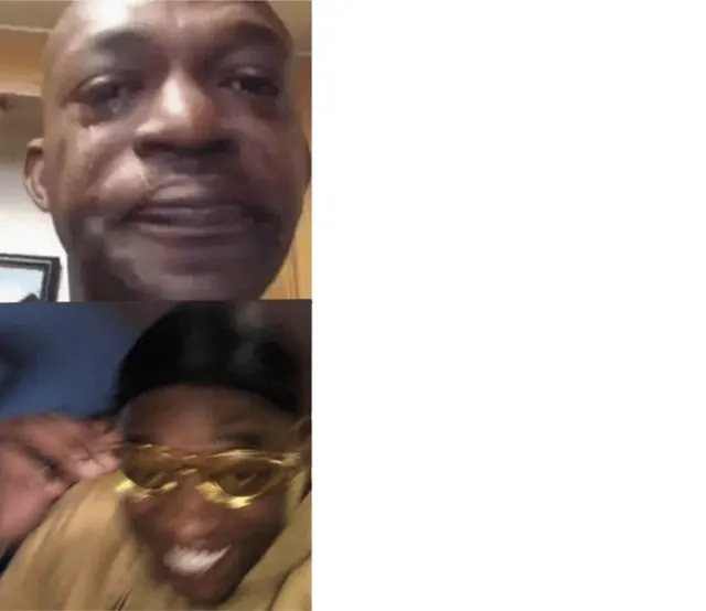 Crying Guy Vs Laughing Guy meme template