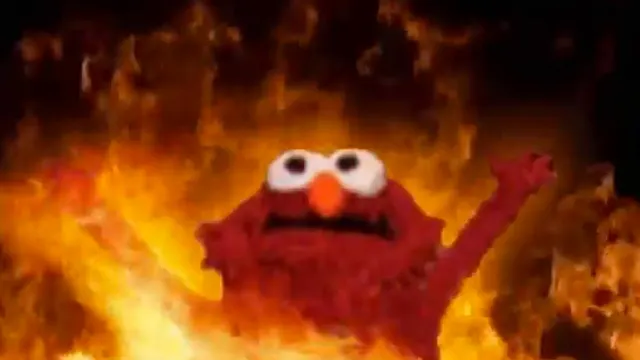 Elmo Fire meme template