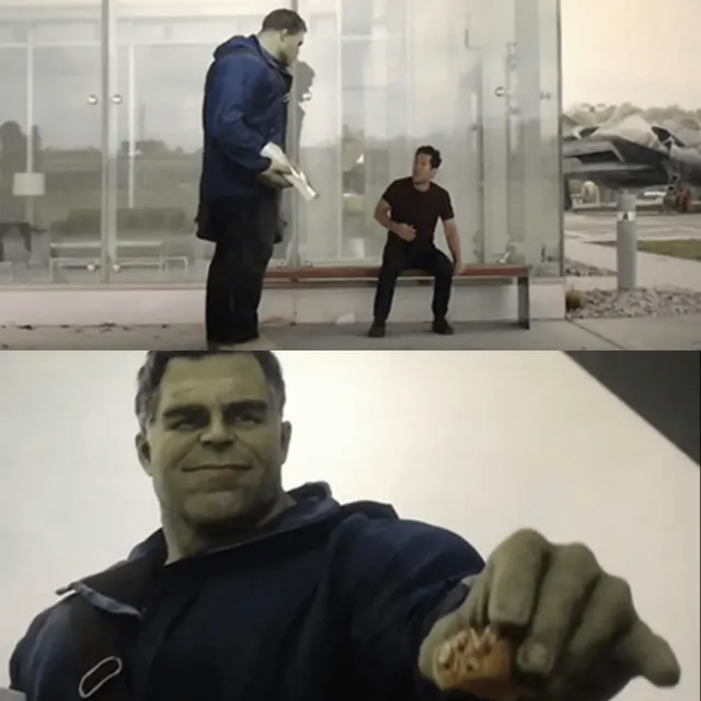Hulk Giving Taco meme template