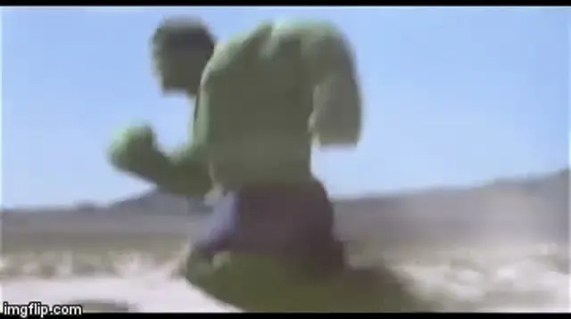Hulk Run GIF template