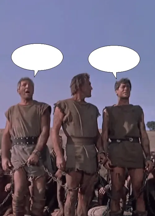 I Am Spartacus meme template