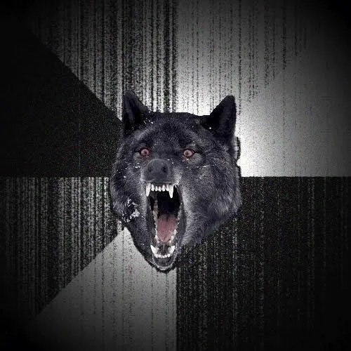 Insanity Wolf meme template