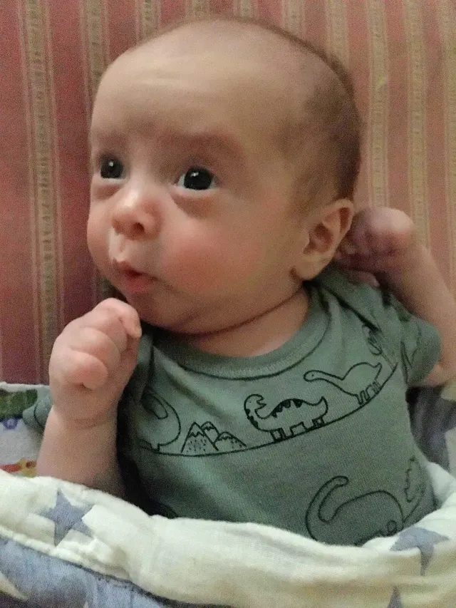 Intrigued Baby meme template