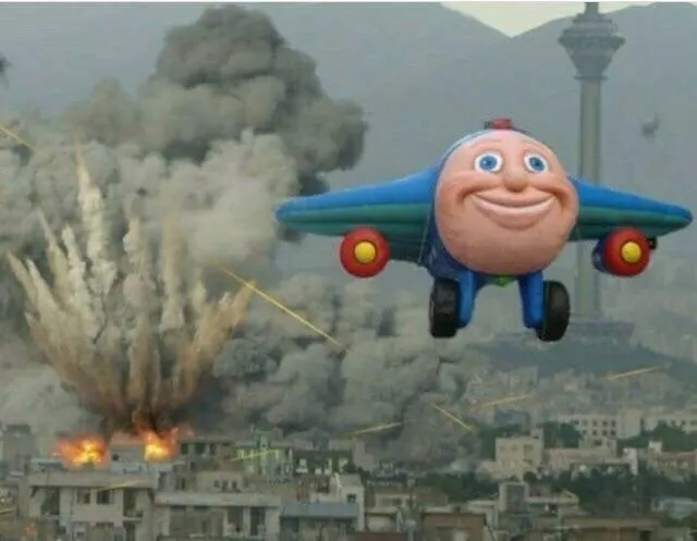 Jay Jay The Jet Plane Explosion meme template