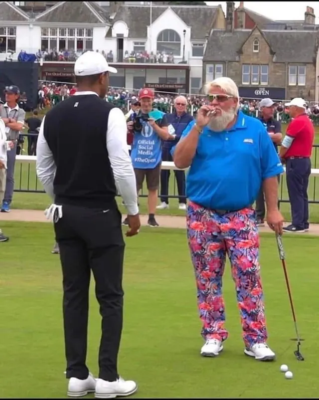 John Daly and Tiger Woods meme template