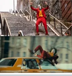 Joker Stairs meme template