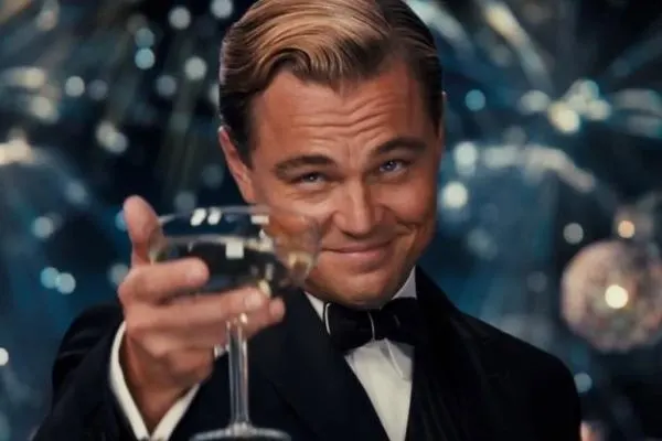 Leonardo DiCaprio Champagne Toast meme template
