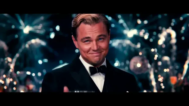 Leonardo DiCaprio Cheers GIF template