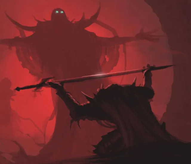 Man Giving A Sword To A Demon meme template