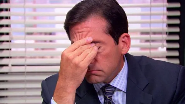 Michael Scott Facepalm meme template
