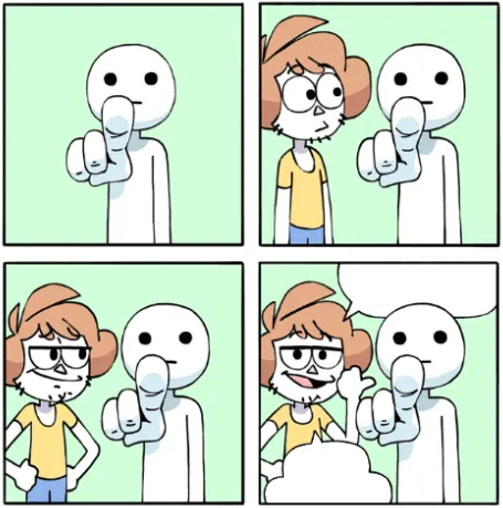 Pointing Guy meme template