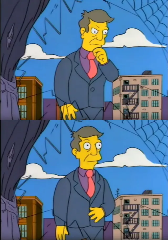 Principal Skinner Thinking meme template