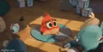Red Angry Birds Alone GIF template