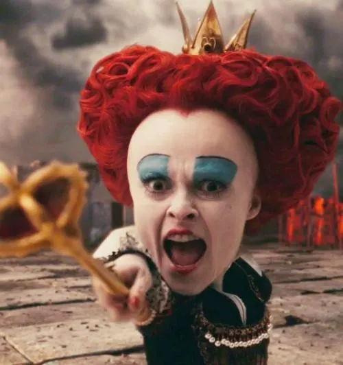 Red Queen Pointing meme template
