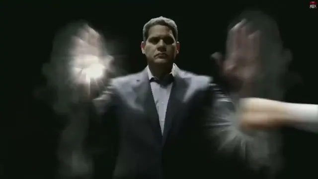 Reggie Vs. Iwata GIF template