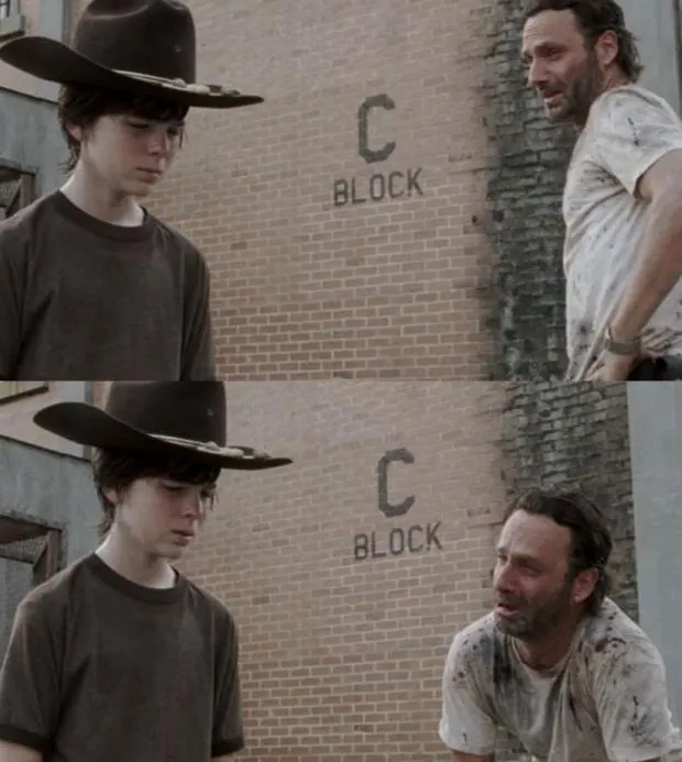 Rick and Carl meme template