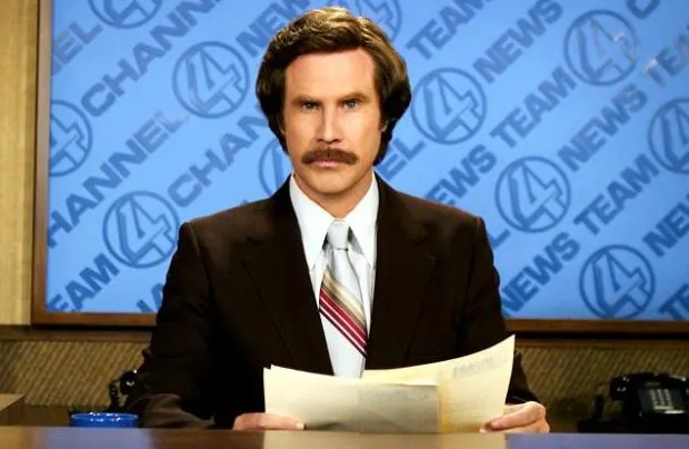 Ron Burgundy Breaking News meme template