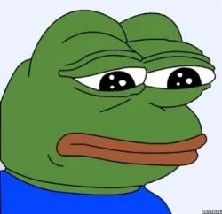 Sad Frog meme template