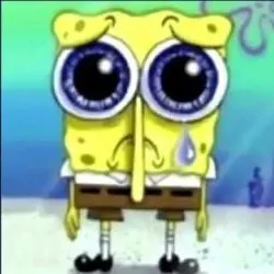 Sad Spongebob meme template