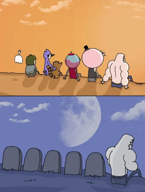 Skips Sitting Next To Grave meme template