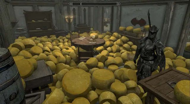 Skyrim Cheese Room meme template