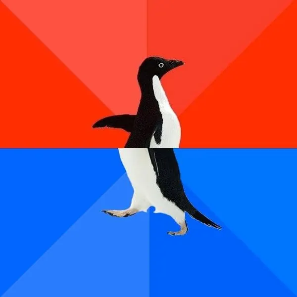 Socially Awkward Penguin meme template