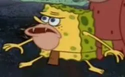 Spongebob Caveman meme template